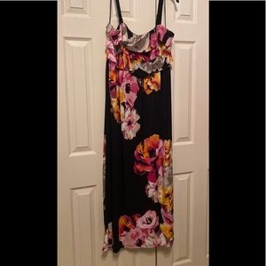 New-Style & Co. Off Shoulder Maxi Floral Dress